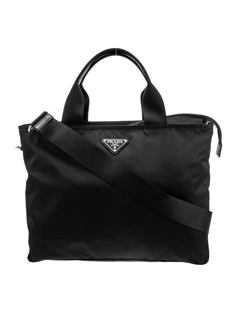 prada saffiano-trimmed tessuto tote|Women's Totes .